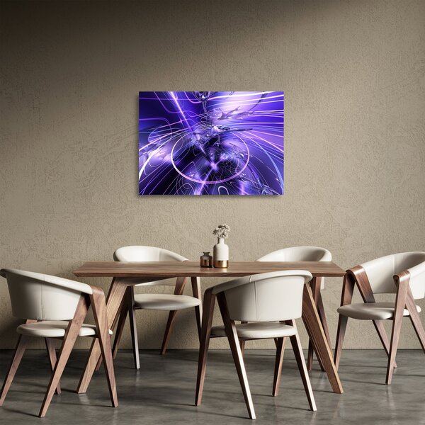 Obraz na szkle abstrakcji technicznej (70x50 cm)