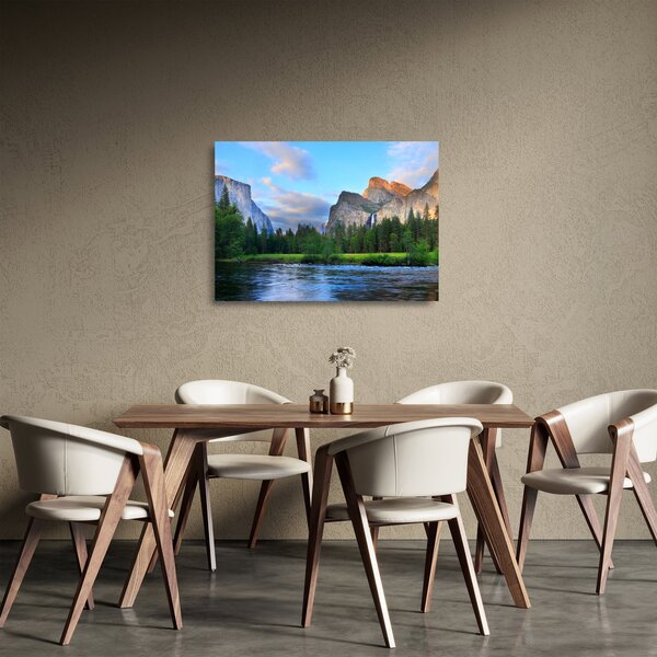Obraz na szkle dzikiego górskiego krajobrazu (70x50 cm)