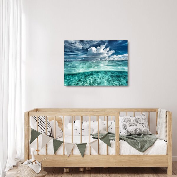 Obraz na szkle - Widok pod poziomem morza (70x50 cm)