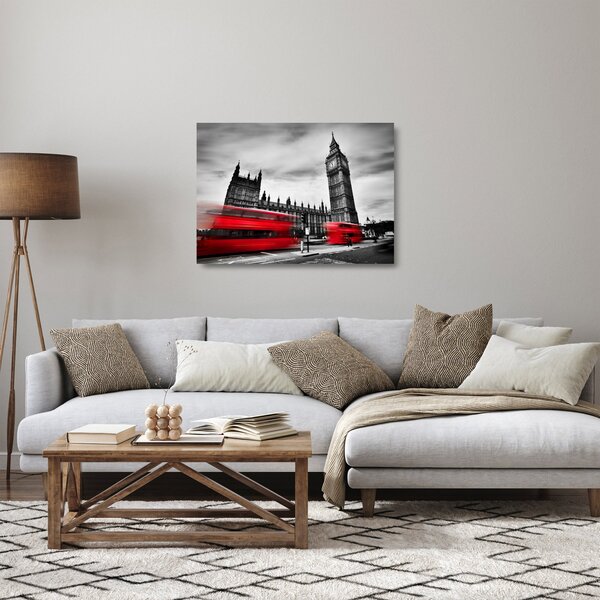 Obraz na szkle - Houses of Parliament w Londynie (70x50 cm)