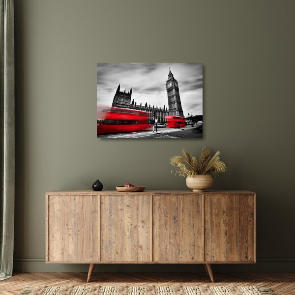Obraz na szkle - Houses of Parliament w Londynie (70x50 cm)
