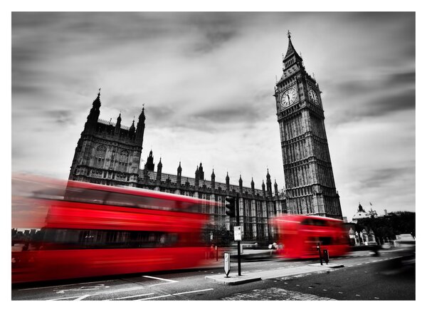 Obraz na szkle - Houses of Parliament w Londynie (70x50 cm)