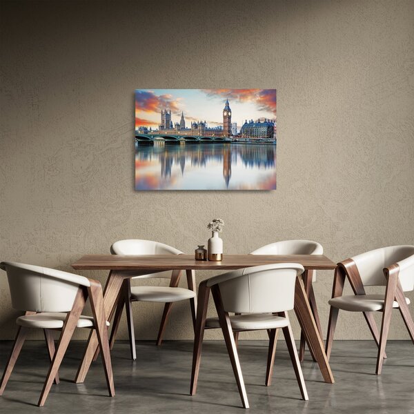 Obraz na szkle - Houses of Parliament w Londynie (70x50 cm)