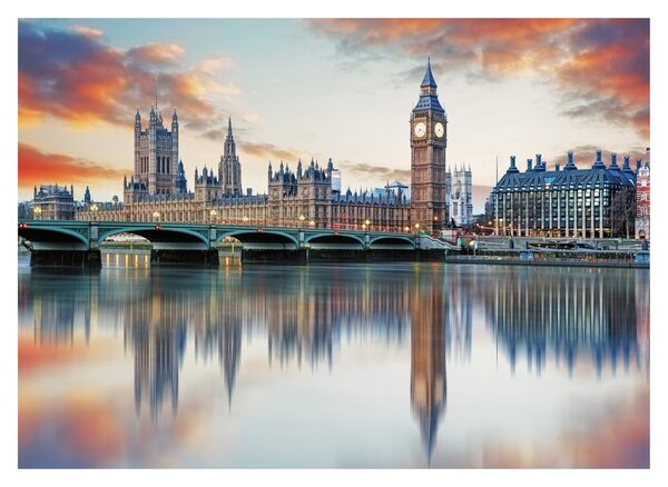 Obraz na szkle - Houses of Parliament w Londynie (70x50 cm)