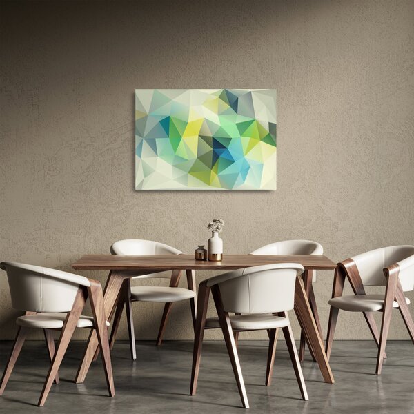 Obraz na szkle abstrakcji geometrycznej (70x50 cm)