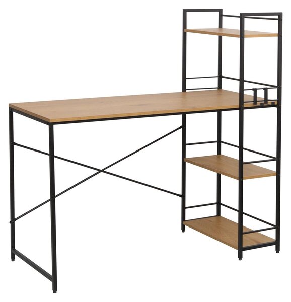 Biurko komputerowe 120 x 51 cm kolor dąb naturalny FURNITEX B20-FX