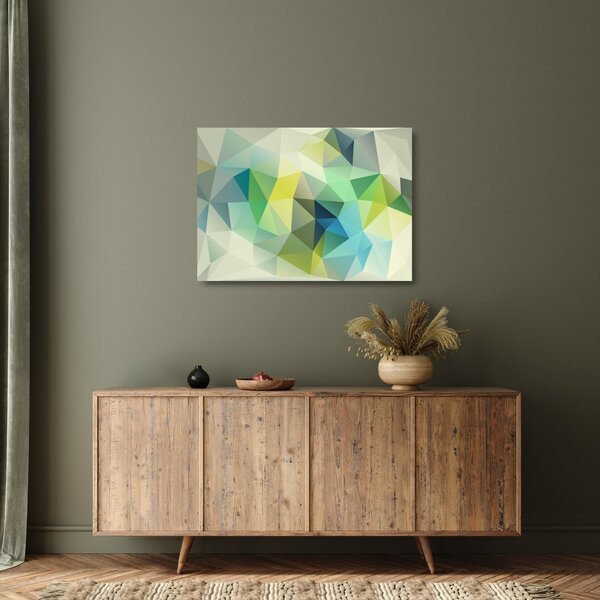 Obraz na szkle abstrakcji geometrycznej (70x50 cm)