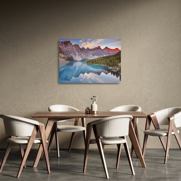 Obraz na szkle - Górski krajobraz Kanady (70x50 cm)