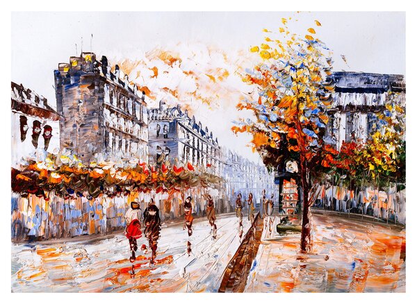 Obraz na szkle - Życie w mieście (70x50 cm)