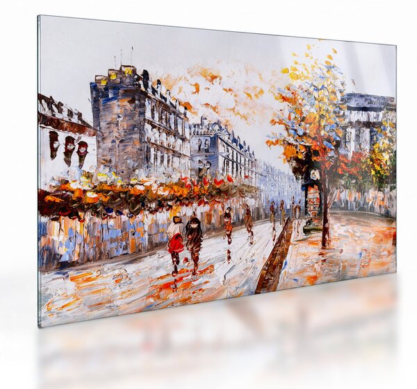 Obraz na szkle - Życie w mieście (70x50 cm)