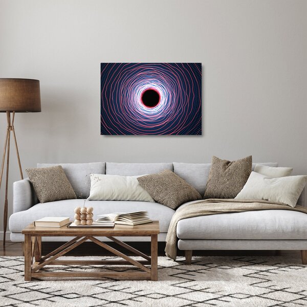 Obraz na szkle abstrakcji koła (70x50 cm)