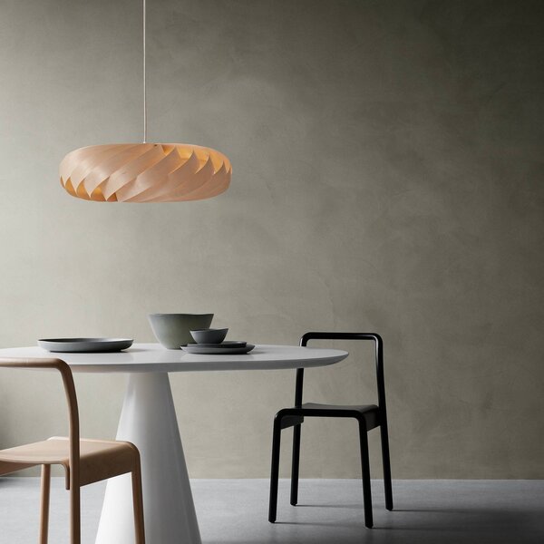 Tom Rossau Lampa wisząca TR5, możliwość ściemniania, jasne drewno, salon / jadalnia, drewno, skandynawski