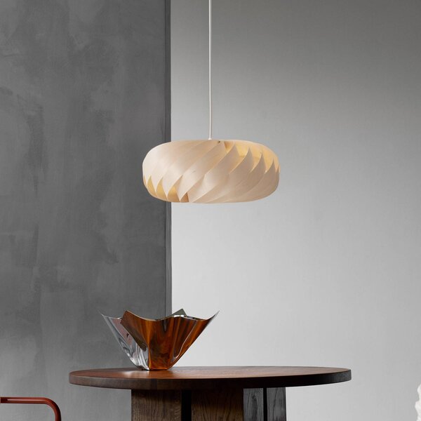 Tom Rossau Lampa wisząca TR5, możliwość ściemniania, jasne drewno, salon / jadalnia, drewno, skandynawski