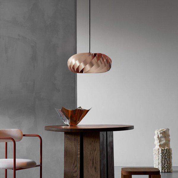 Tom Rossau Lampa wisząca TR5, możliwość ściemniania, miedziany, salon / jadalnia, aluminium, skandynawski
