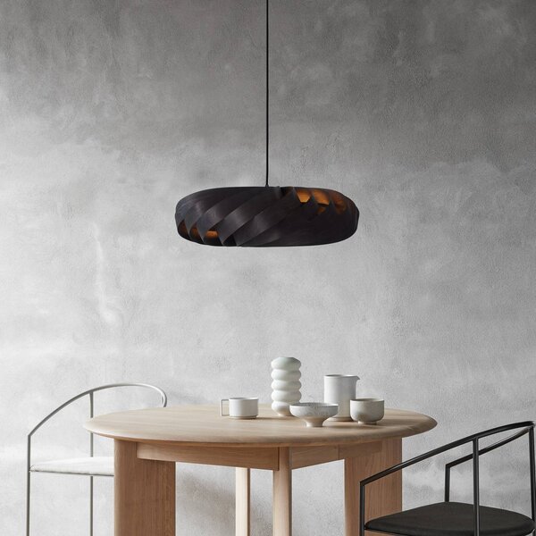 Tom Rossau Lampa wisząca TR5, możliwość ściemniania, czarny, salon / jadalnia, drewno, skandynawski