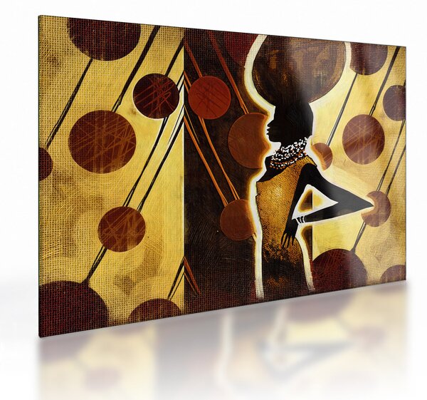 Obraz na szkle artystycznego malarstwa starożytnego (70x50 cm)