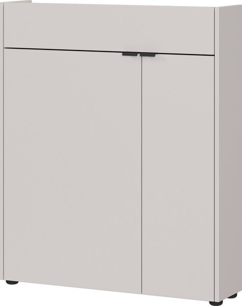 Kremowa szafka z matowym wykończeniem 83x99x22 cm Ameca – Germania