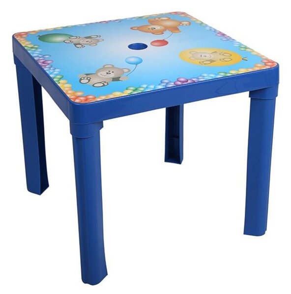 Dziecięcy plastikowy stolik niebieski