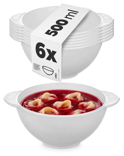 Bulionówka Fraccia 500ml biała 6 szt