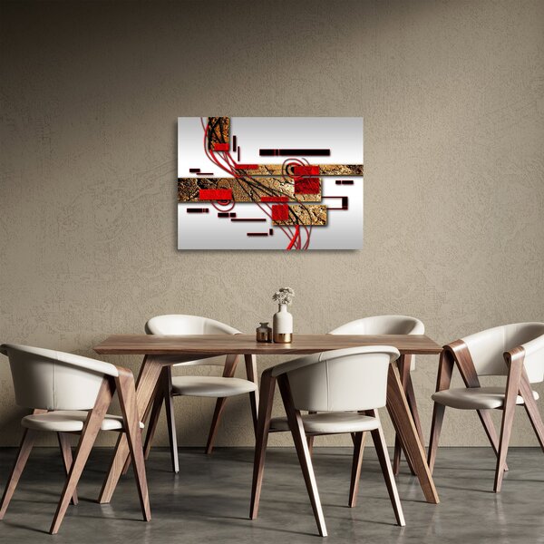 Obraz na szkle abstrakcji (70x50 cm)
