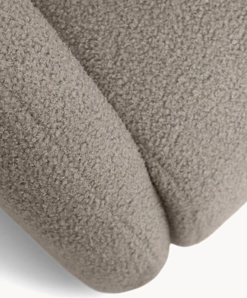 Sofa rozkładana Nubi trzyosobowa 140 cm z pojemnikiem - beżowa boucle Quelle 16