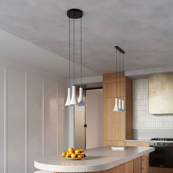 Podwójna betonowa lampa wisząca loft - 3X A397 C3-N44