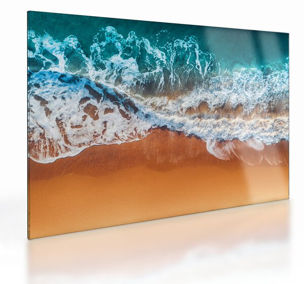 Obraz na szkle plaży morskiej (70x50 cm)