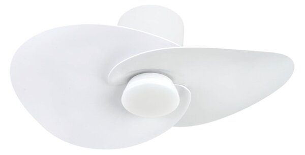 Wentylator sufitowy LED Nenufar, biały, DC, cichy, CCT – Mantra Mantra Iluminación, Nenufar, ściemnialny, biały, salon, aluminium, nowoczesny
