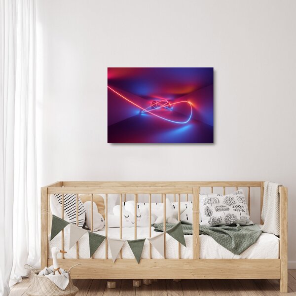Obraz na szkle nowoczesnej abstrakcji (70x50 cm)
