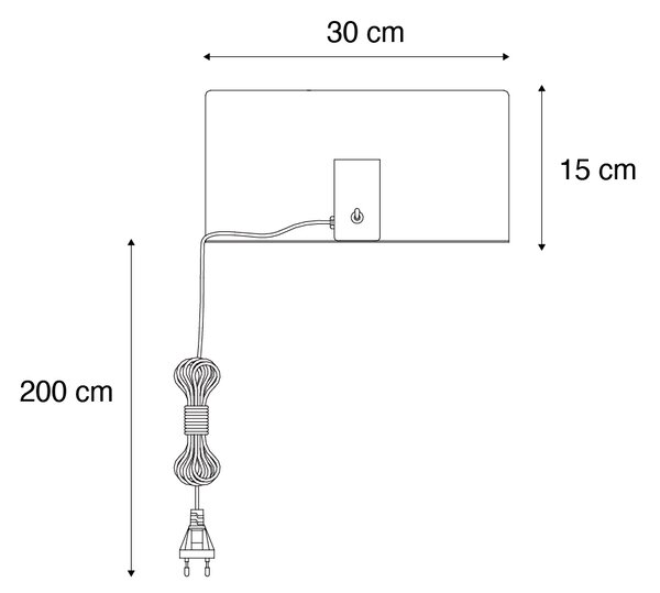 Nowoczesna lampa ścienna czarna magnetyczna regulowana - Muro