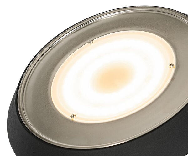 Lampa stojąca czarna w tym LED i ściemniacz z lampką do czytania - Fez