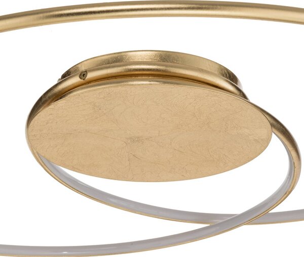Lampa sufitowa LED Joline Lindby, mosiężny / złoty, salon / jadalnia, metal, nowoczesny