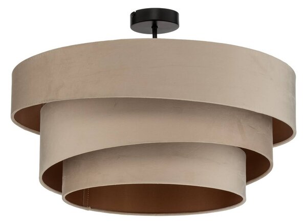 Lampa sufitowa Jusari Lindby, możliwość ściemniania, kremowy / amber, salon / jadalnia, tkanina / materiał / jedwab, nowoczesny