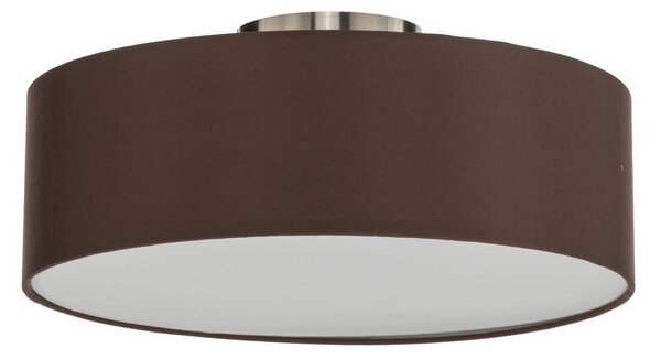 Lampa sufitowa Sebatin Lindby, możliwość ściemniania, brązowy / rdzawy, sypialnia, tkanina / materiał / jedwab, nowoczesny
