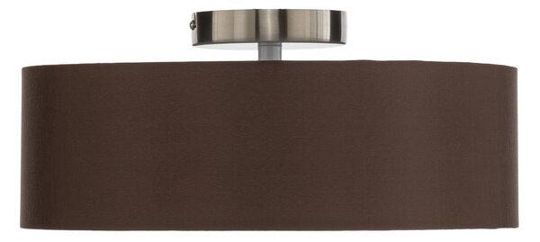 Lampa sufitowa Sebatin Lindby, możliwość ściemniania, brązowy / rdzawy, sypialnia, tkanina / materiał / jedwab, nowoczesny