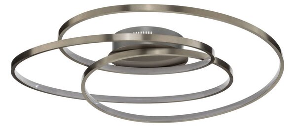 Lampa sufitowa LED Joline Lindby, możliwość ściemniania, aluminiowy / szary / cynkowy, salon / jadalnia, metal, nowoczesny