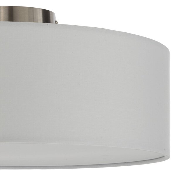 Lampa sufitowa Sebatin Lindby, możliwość ściemniania, kremowy / amber, sypialnia, tkanina / materiał / jedwab, nowoczesny