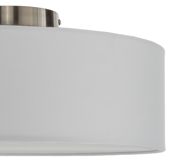 Lampa sufitowa Sebatin Lindby, możliwość ściemniania, biały / opal, sypialnia, tkanina / materiał / jedwab, nowoczesny