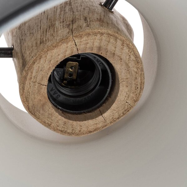 Lampa wisząca Trebale Lindby, możliwość ściemniania, czarny, salon / jadalnia, metal, skandynawski