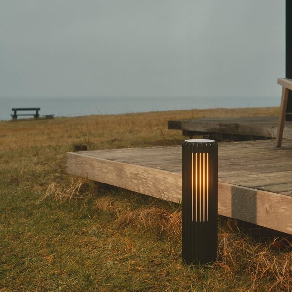Nordlux Lampa ogrodowa stojąca Aludra, możliwość ściemniania, czarny, aluminium