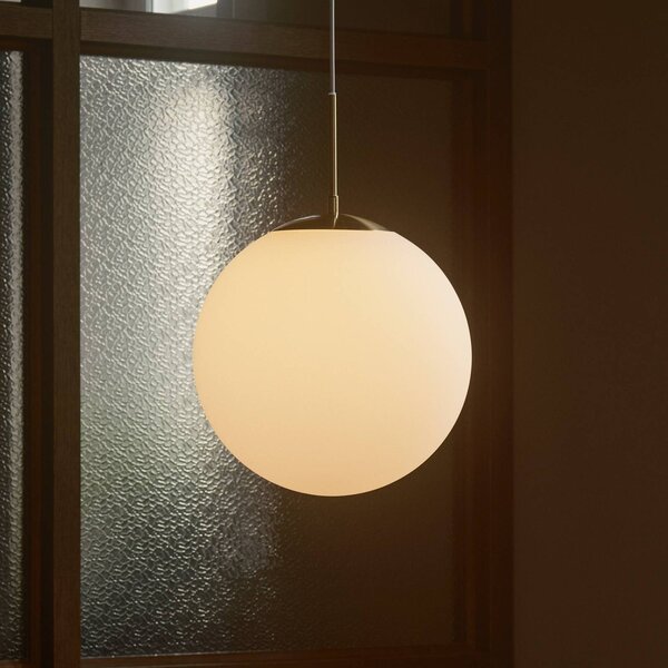 Nordlux Lampa wisząca szklana Grant, możliwość ściemniania, biały / opal, salon / jadalnia, szkło