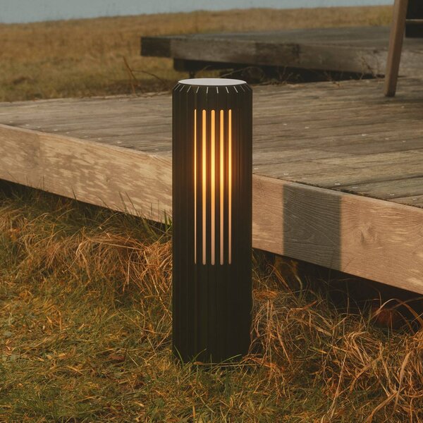 Nordlux Lampa ogrodowa stojąca Aludra, możliwość ściemniania, czarny, aluminium