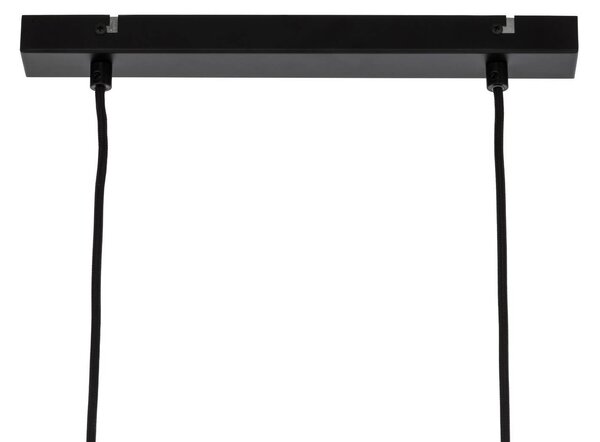Lampa wisząca szklana Enrique Lindby, możliwość ściemniania, jasne drewno, salon / jadalnia, szkło, nowoczesny