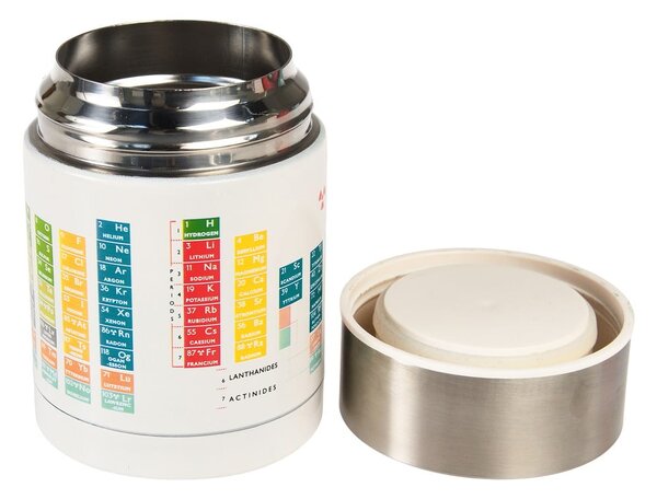 Termos na jedzenie dla dzieci w kremowo-srebrnym kolorze 450 ml Periodic Table – Rex London