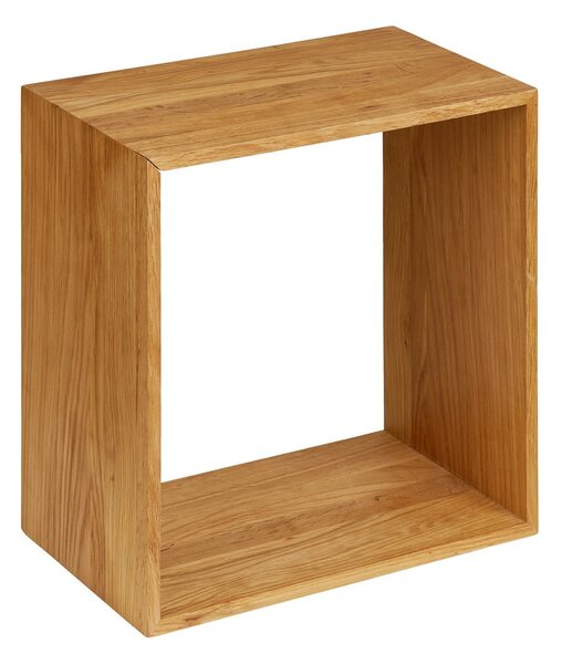 Wielopoziomowa półka z litego drewna dębowego w naturalnym kolorze 30 cm Lattoon – House Nordic