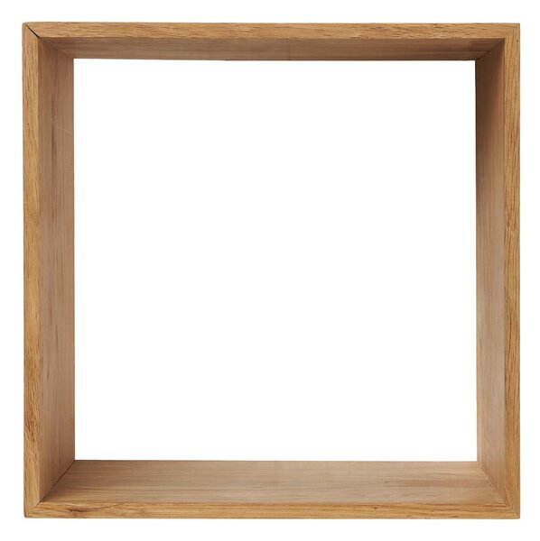 Wielopoziomowa półka z litego drewna dębowego w naturalnym kolorze 30 cm Lattoon – House Nordic