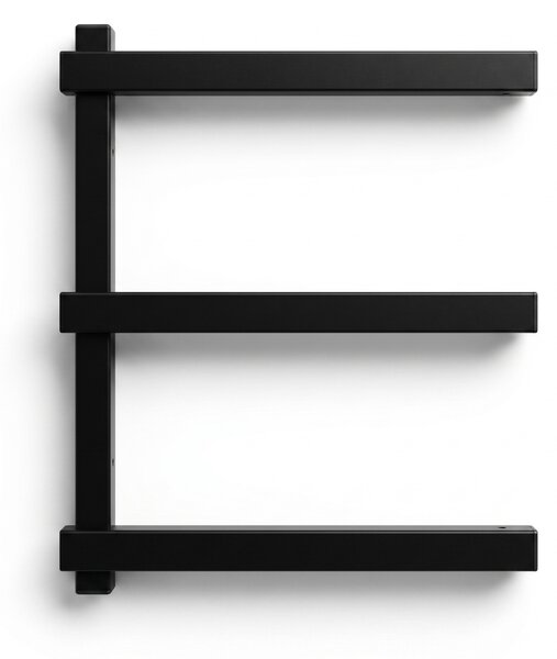 Ścienny regał na drewno i długi materiał, 3 poziomy, 350 × 410 mm (2 szt.)