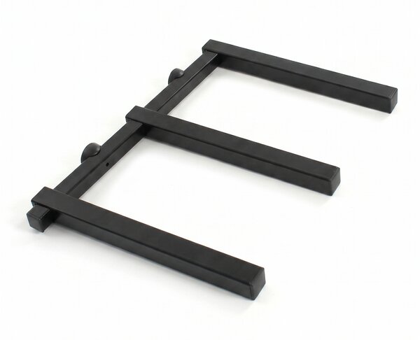 Ścienny regał na drewno i długi materiał, 3 poziomy, 350 × 410 mm (2 szt.)