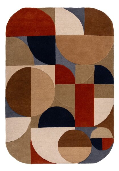 Wełniany dywan tkany ręcznie w kolorze terakoty 120x170 cm Mia Arch – Flair Rugs