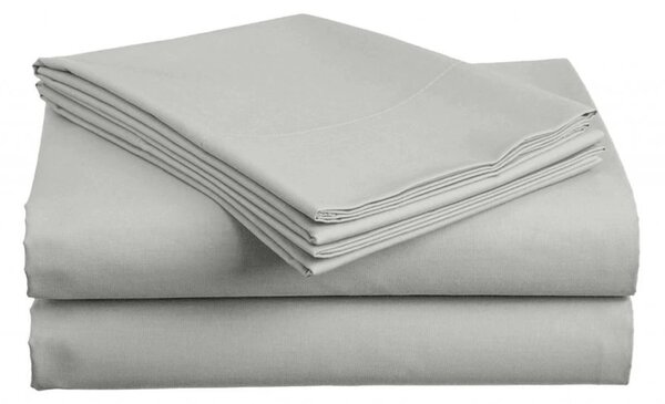 Prześcieradło BASIC jasnoszare 200x220 cm